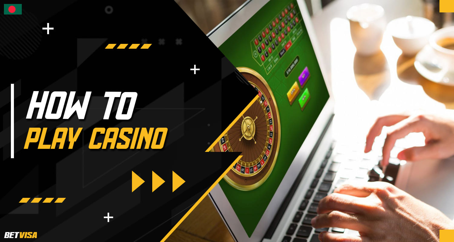 Instructions on how to start playing online casino games and betting at Betvisa